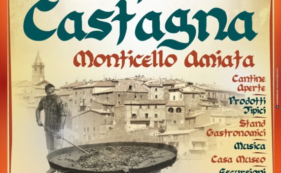 Manifesto della Festa della Castagna di Monticello Amiata del 2024