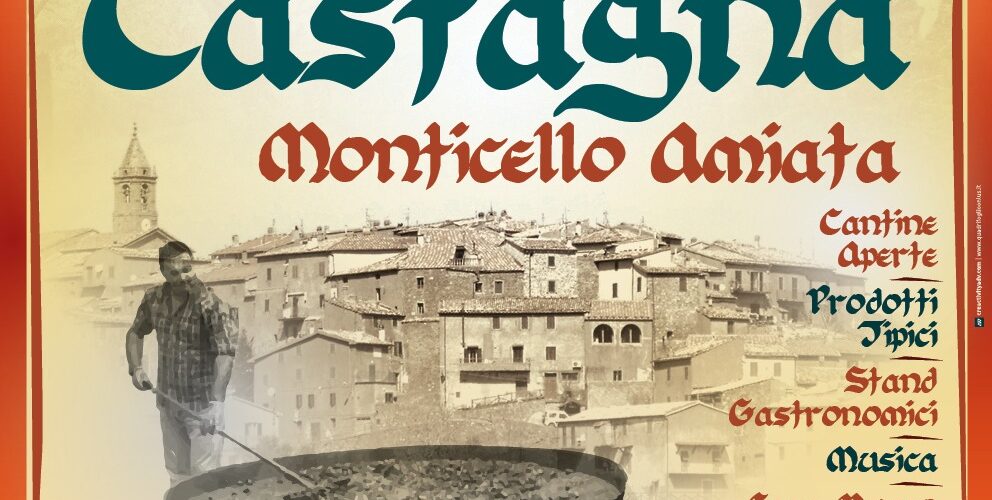 Manifesto della Festa della Castagna di Monticello Amiata del 2024