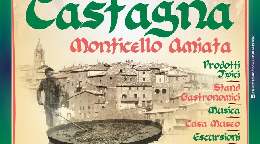 Il manifesto della Festa della Castagna di Monticello Amiata del 2025